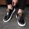 Neue Herren-Freizeitschuhe ölabweisende Lederoberfläche bequeme weiche Sohle Sportschuhe Board-Schuhe flache Schuhe A15