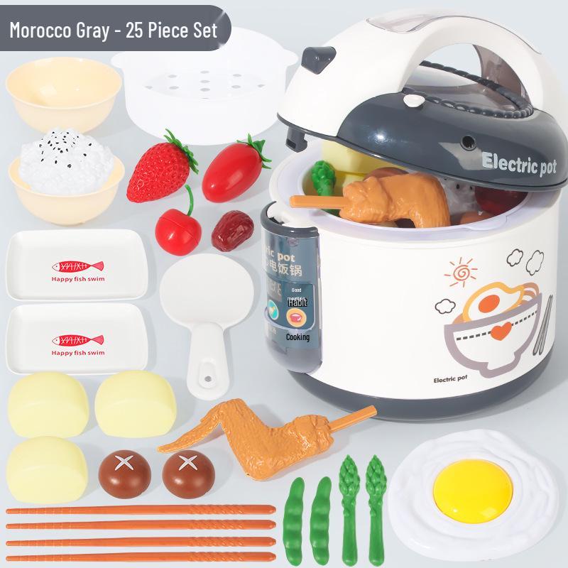 Kid's Smart Spray Rice Cooker Toy - Play Kitchen Simulation