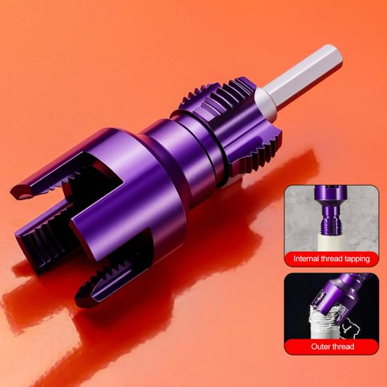 1/2Pcs Pipe Thread Cutting Tools Universal Dual-Function Integrated Internal External Pipe Threading Tools for Home Repair