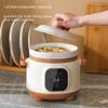 Multifunktionaler elektrischer Kochtopf für Brei & Suppe - Mini Keramik mit Timer & Terminfunktion