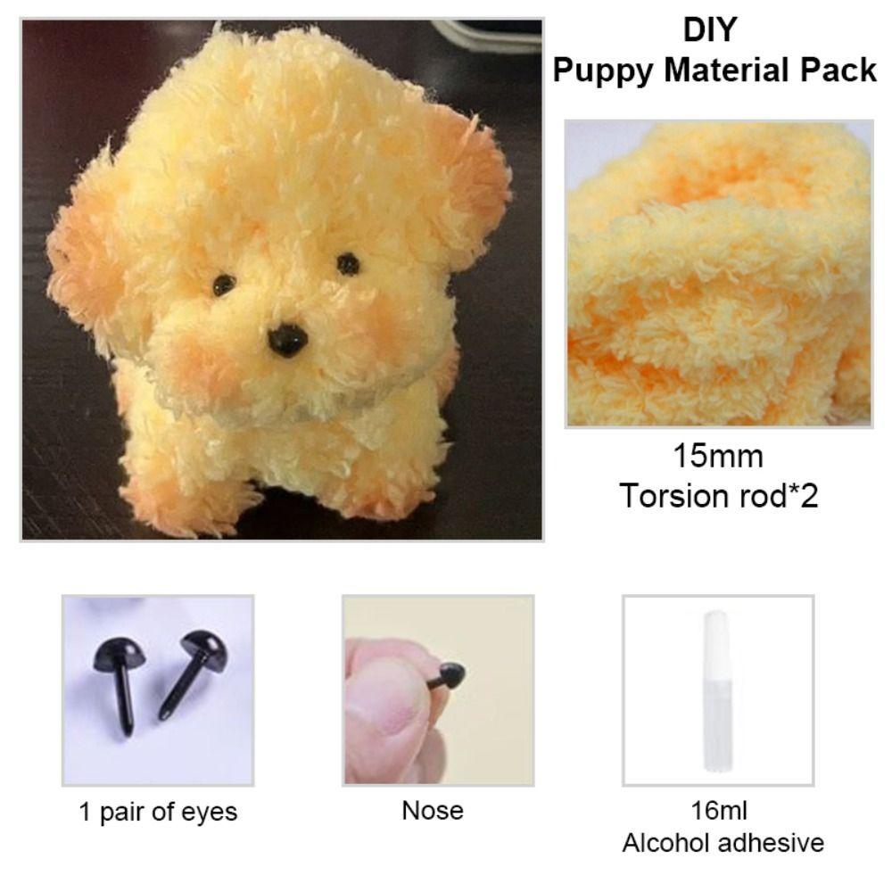 Dog Dog Plush Twist Stick Felt Strip Plush Wool Iron Wire Thread  DIY Gift
