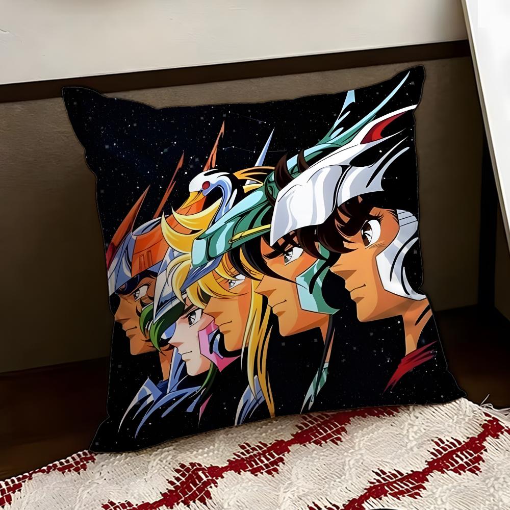 Anime SSaint SSeiya Cushion Cover Reversible Soft Durable Pillow Cover Home  Car MultiScene Use for Daily Comfort
