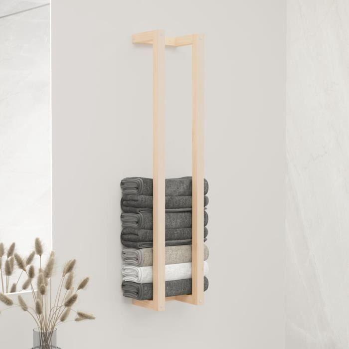 VidaXL Porte-serviette 23x18x110 cm Bois de pin massif 822402