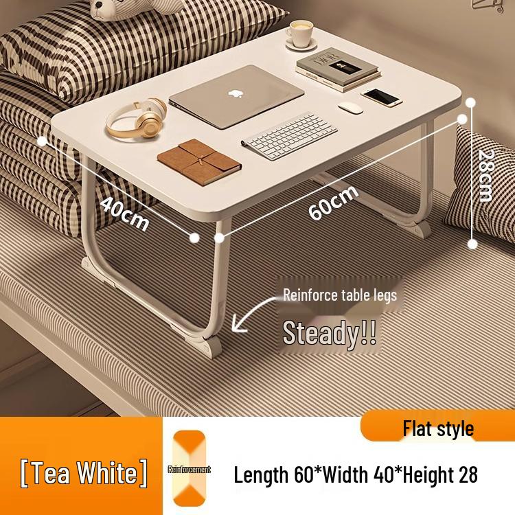 Folding Bedside Laptop Desk: Bay Window & Dorm Use