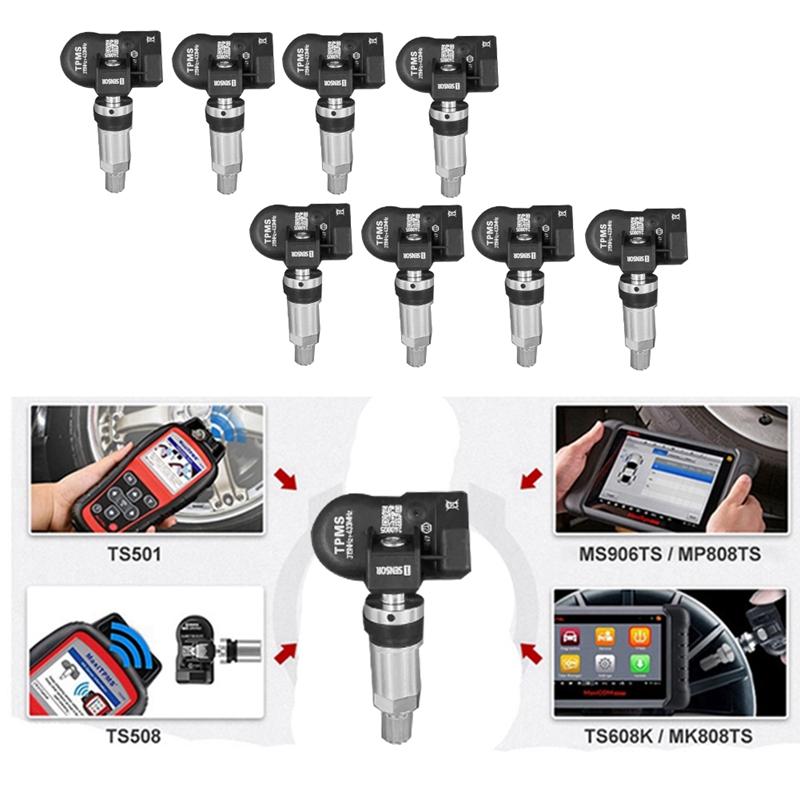 8 шт. Программируемый датчик TPMS MX 315 МГц + 433 МГц 2-в-1 Датчик давления в шинах Монитор Для инструмента Autel TS408 TS508 ITS600