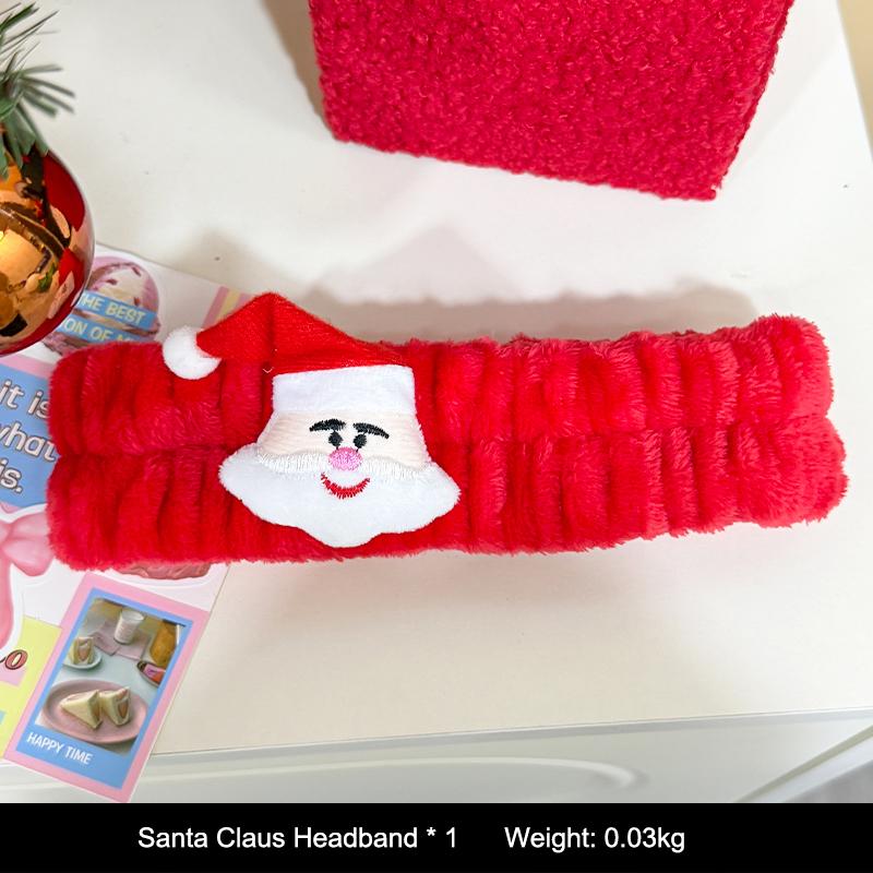 Soft Warm Santa Claus Headband Joyful Christmas Tree Wristband Creative Hairband Home Party Supplies Hair Accessories