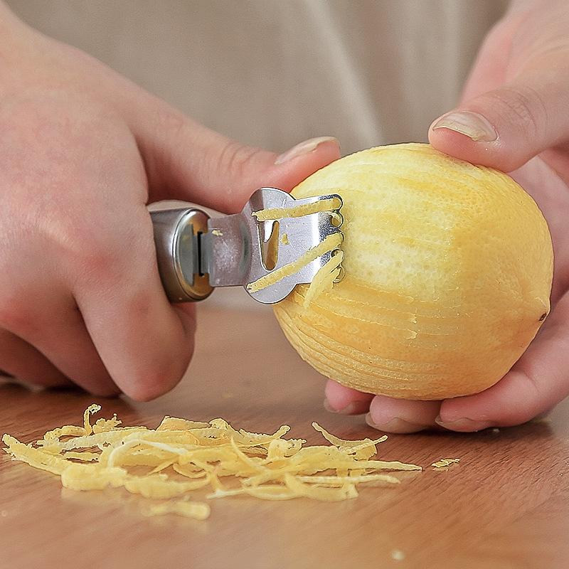 Limon Soyucu Paslanmaz Çelik Limon Zester Rende Kireç Portakal Narenciye Meyve Rende Soyma Bıçağı Mutfak Aletleri Bar Aksesuarları