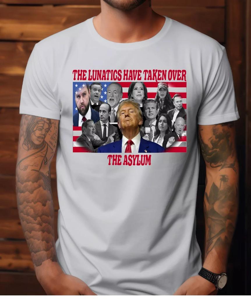 Donald Trump T-Shirt Inspired Art Politics MAGA Anti Tariffs Mens Top Tee Gift