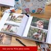 Writable Photo Album with 200 Insert Pockets - Holds 6-Inch Pictures, Perfect for Baby Growth & Travel Memories Photo