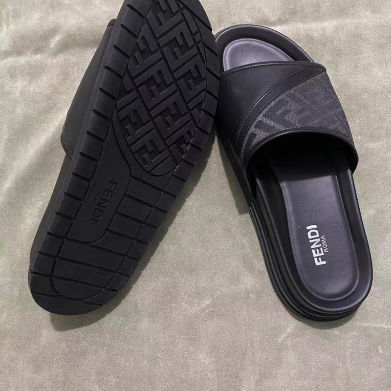 Mens T-Strap Rubber Sole Slipper With Suede Upper Non-Slip Outdoor Casual Sandal Walk