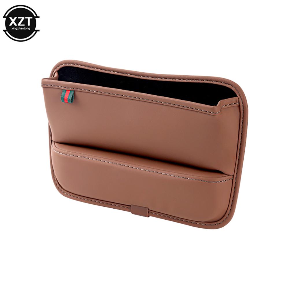 

Для салона автомобиля ПУ кожа Наполнитель щели между сиденьем и консолью Органайзер для хранения аксессуаров Авто Универсальный