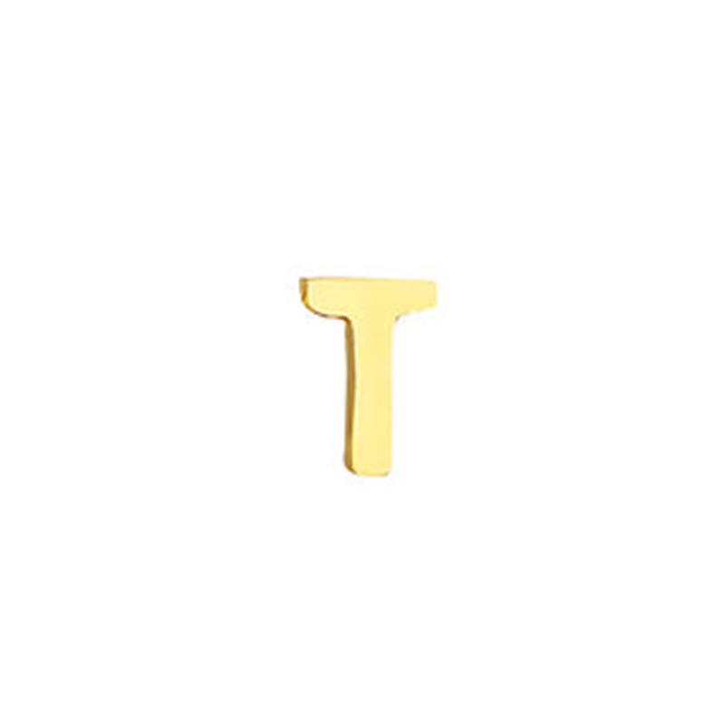 Stainless Steel Non-Fading English Letter Pendant Charms for DIY Jewelry, 26 Letters Available
