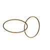 DIY Jewelry Accessories: Geometric Oval and Egg Shape Copper Rings for Earrings