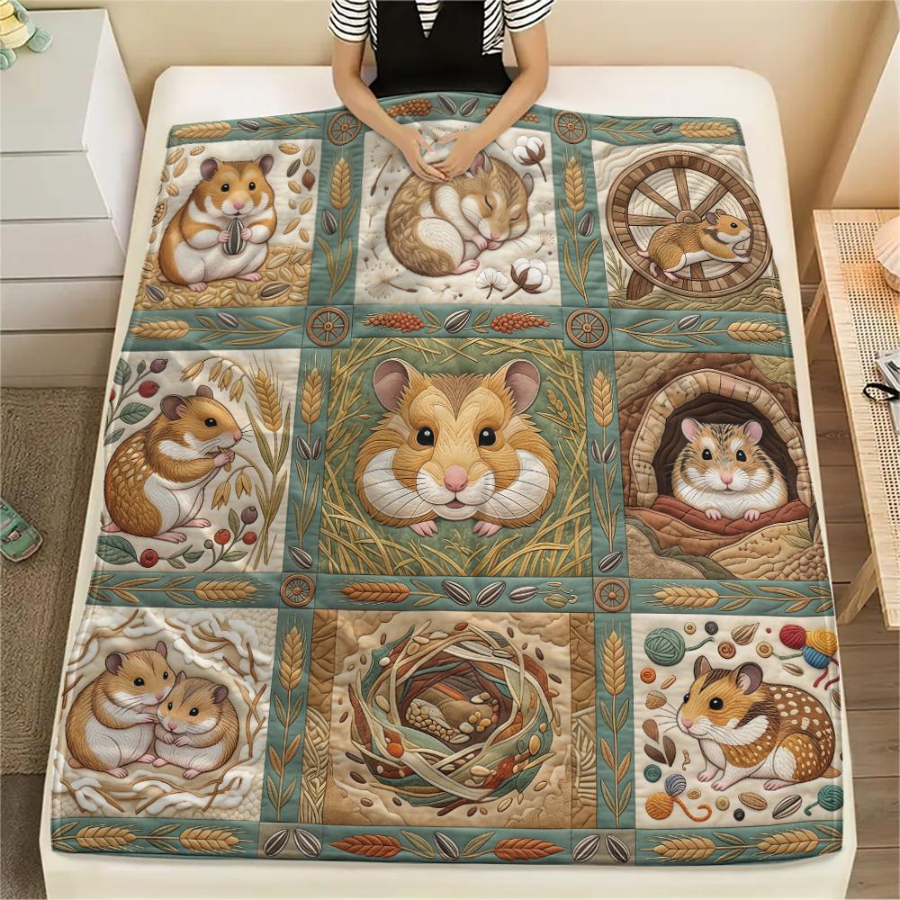 Fabric splicing animal sloth Print Flannel Blanket High quality Comfortable for All Seasons Home Decor Warmth and Comfort Perfect for Christmas Gifts