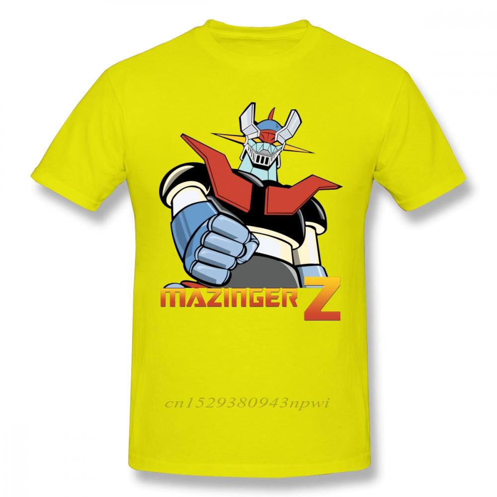 Cool Mazinger Z Robot T Shirt For Man New Short Sleeve Anime Oneck Tee Shirt High Street Vaporwave Fashion Mens Clothes