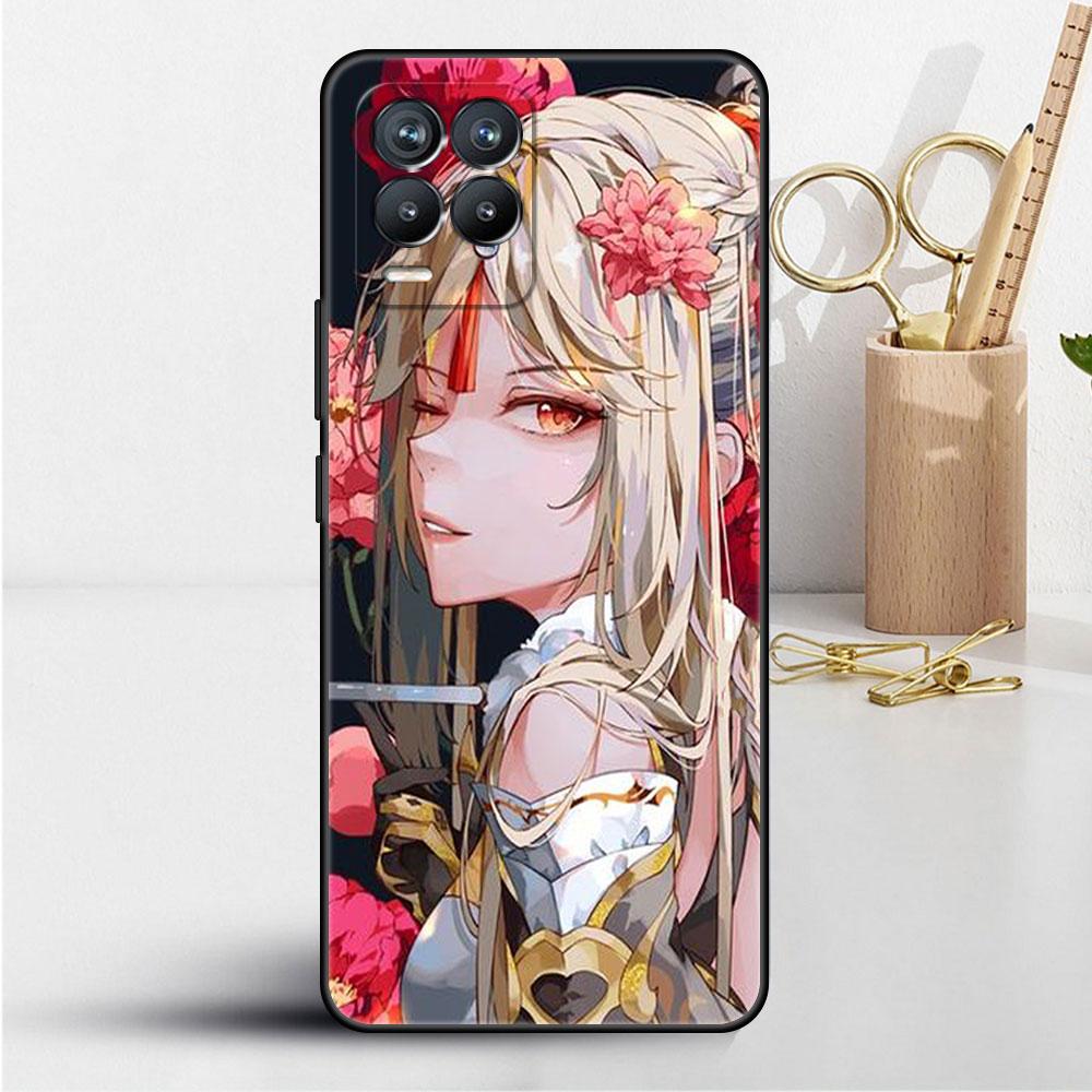 Genshin Impact Case For Realme 8 C21y GT Neo 2 3 8i C21 7 C11 6 C12 C35 C3 GT 9 Pro C12 Silicone TPU Phone Cover
