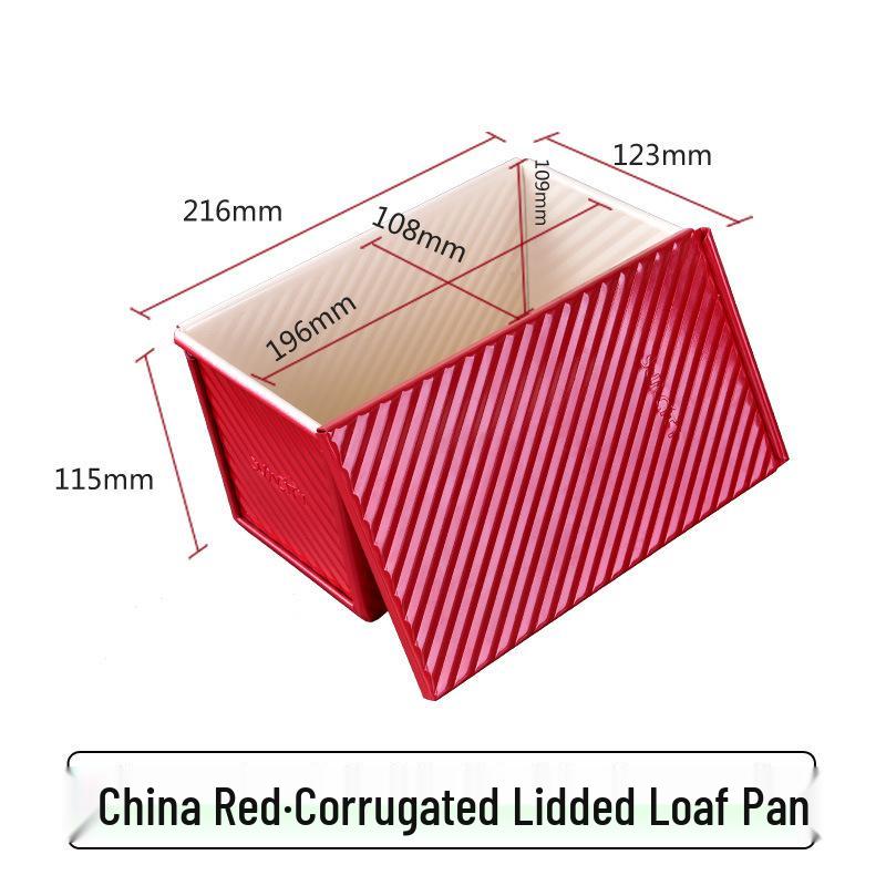 Non-Stick 450g Bread Loaf Pan with Lid for Home Oven Baking
