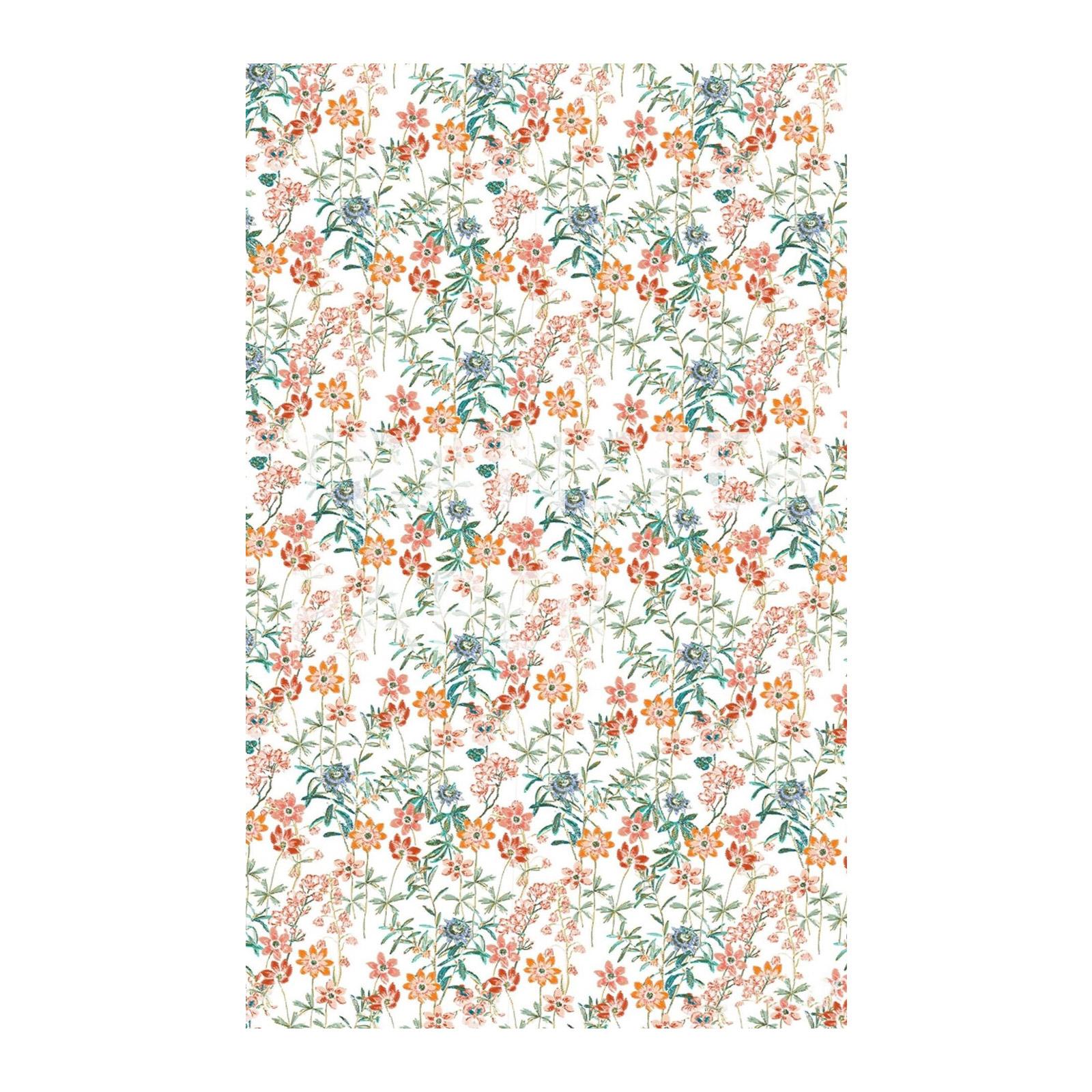 

Трансферний папір з полімерної глини з квітковим візерунком. Трансферний папір із полімерної глини на тему красивих квітів для аксесуарів для сережок Mak