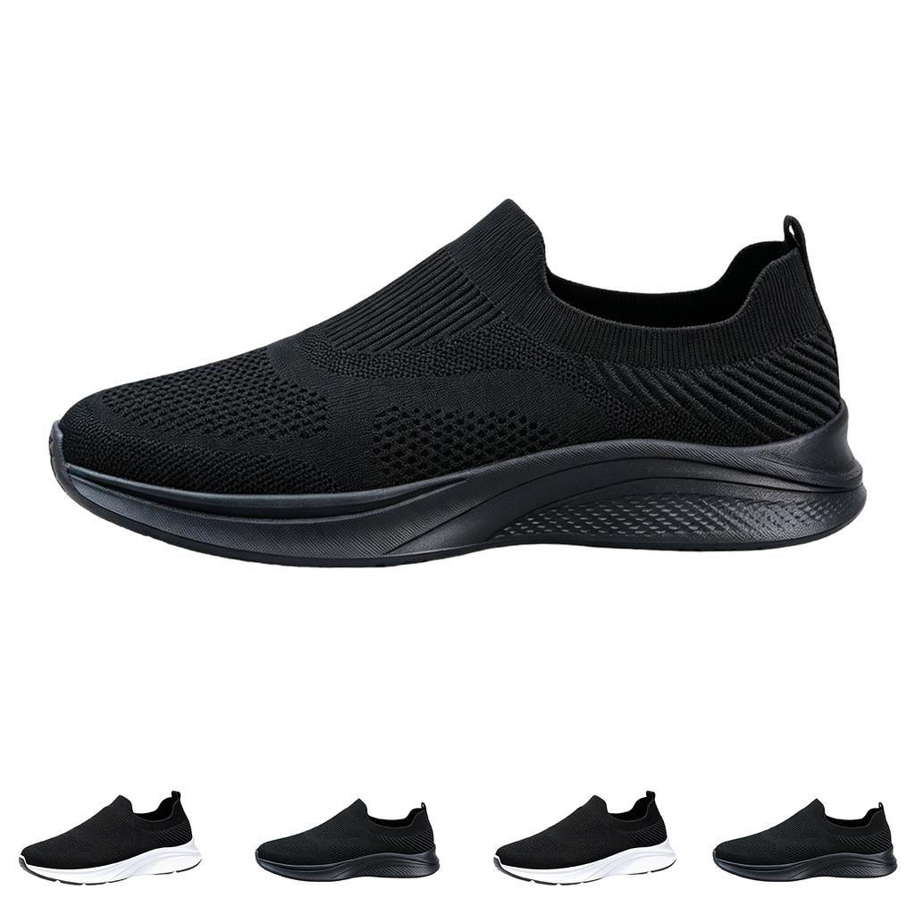 Men's Casual Low-Top - Mesh Knit Shoes Breathable and Lightweight