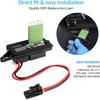 FAERSI 89019100 HVAC Fan Blower Motor Resistor Kit With Harness Replacement For 2002-2009 Chevy Trailblazer GMC Envoy, 2004-2007 Buick Rainier,