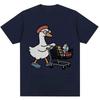 Fun Silly Goose Shopping Cute Goose Lovers Summer Unisex Loose Casual Short Sleeve Women And Unisex Comfortable TShirt