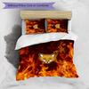 Leicester City Football Printed 3 Pieces Bedding Set, Comfortable Skin Friendly Bedroom Duvet Cover Set