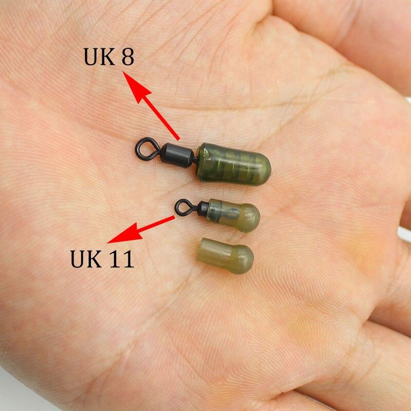 Carp Fishing Accessories Small Buffer Beads Fit For Fishing Swivel 11 Stop Beads Carp Hair Rigs Anti Tangle Connector Tackle