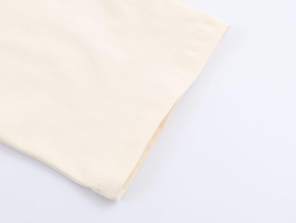 Damen Herbst-T-Shirt im europäischen Stil mit Spitzen-Patchwork, Rundhalsausschnitt, Kurze Ärmel