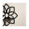 2X Lotus-Eckregale, Wand-Eckregale mit Holzblumen, Schwebende Regale, Kristall-Ausstellungsregal, Boho-Wand-Eckregale