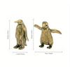 1pc Solid Brass Antarctic Penguin Small Statue Miniature Figurine Office Desk Ornament