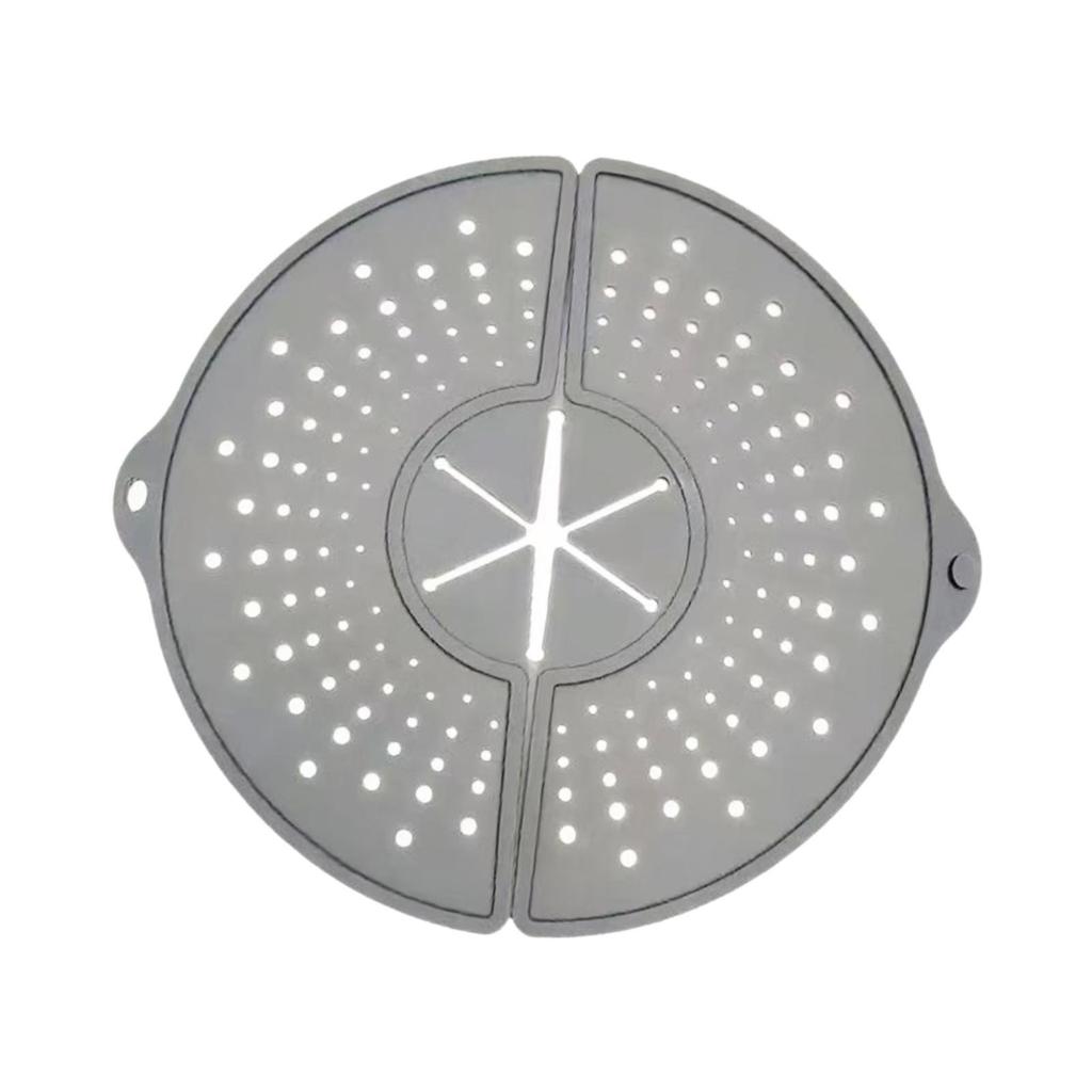 Silicone Splatter Screen, Foldable Splash Guard Heat Resistant, for Kitchen Frying Pan
