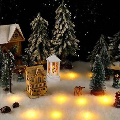 Christmas Snow Blanket With Led Light Christmas Village Snow Blanket With Lights Fake Mat Tablecloth Folding Spacious