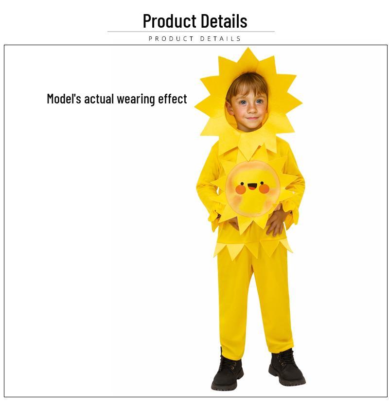 Children's Sunflower & Rose Costume for Stage Performance