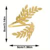 4pcs Restaurant Harvest Festival Golden Wheat Napkin Ring Thanksgiving Napkin Buckle Metal Napkin Ring