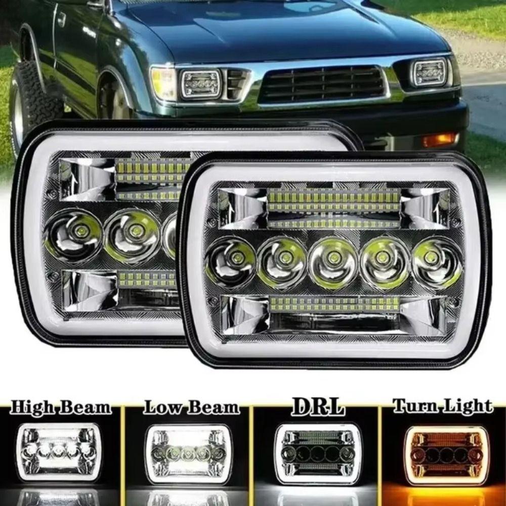 6000 K White Automotive Headlamp Amber DRL Headlight Assembly Led Headlights  Car Modification