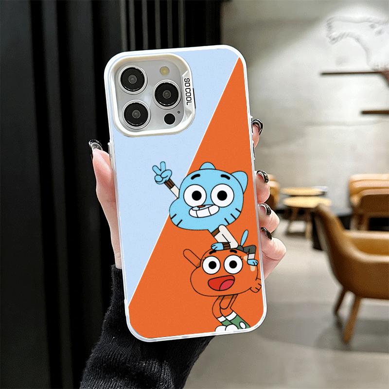 A-Amazing World G-Gumball Soft Phone Case for iPhone 15 16 17 Pro Max 17Air 16E 14 Plus 13 12 Mini Shockproof Cover Back Shell