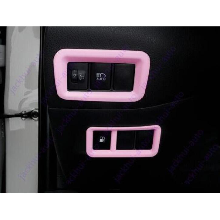 Pink Style Headlight Adjustment Decorative Cover For Toyota CHR C-HR 2018-