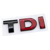 3D ABS Black Red Logo TDI Emblem Letters Decal Car Rear Trunk Badge TDI Sticker for VW Accessories zd4
