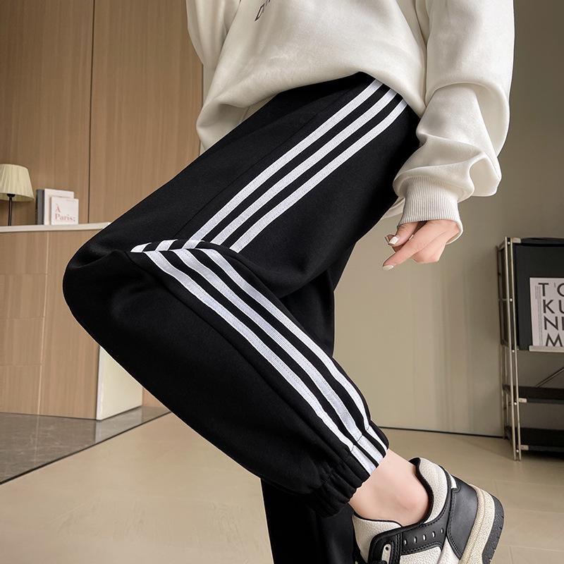 Plus Size Women's Slimming Sport Sweatpants, Lightweight & Loose Fit, Casual Spring/Autumn Wear - Fits Up To 240 Lbs