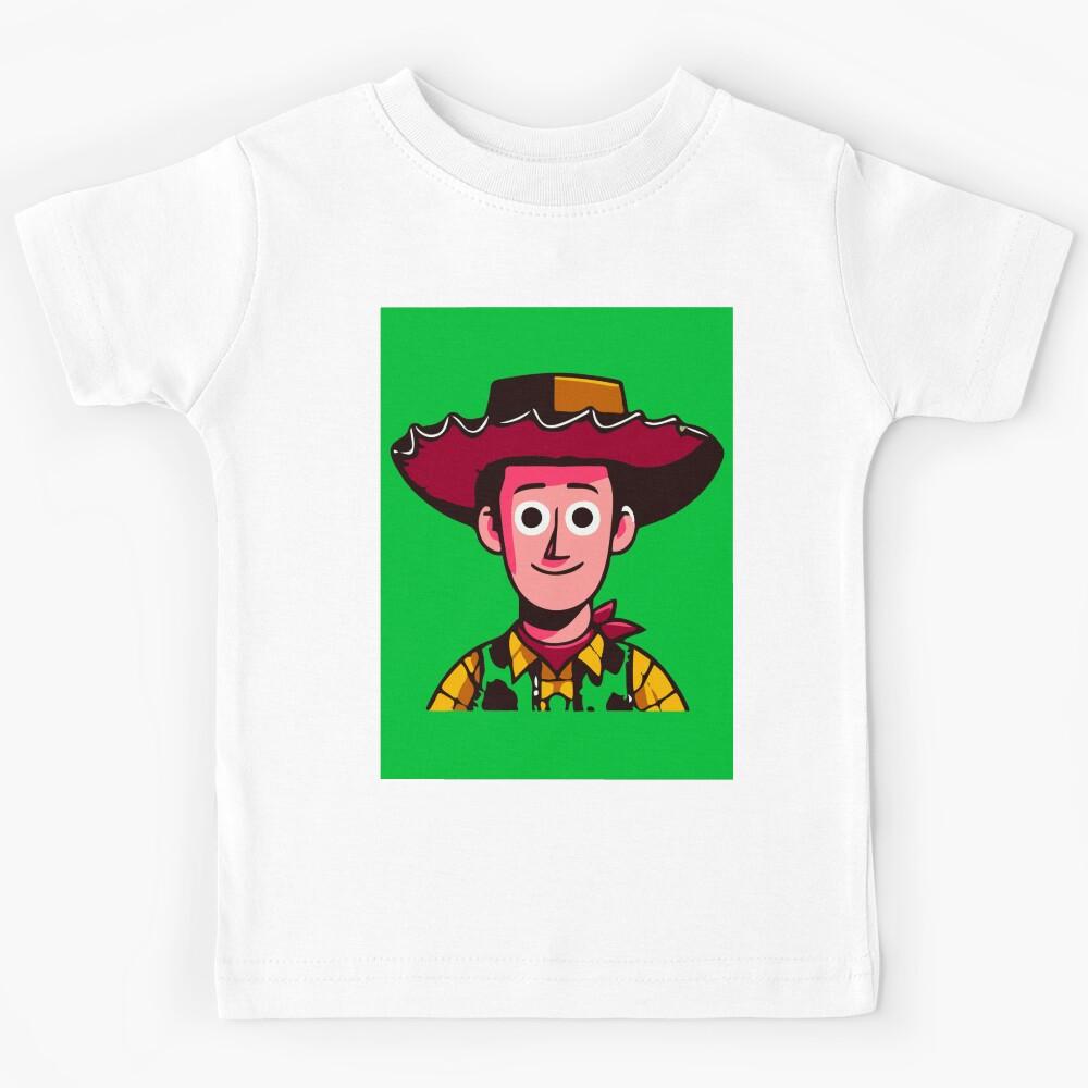 Charming Toy-Style Cowboy Art Kids T-Shirt 100