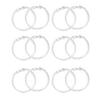 12 Pcs Plastic Shower Curtain Rings O Shape Clear Shower Curtain Hooks Easy Snap Closure Curtain Hooks for Bathroom Shower Curtain And Liner