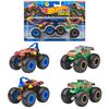 Hot Wheels Monster Truck 1:64 2-Pack Assorted Vehicle Toys, Mini Cars, Set of 8 (2 Cars Per Pack), Boxed, Ages 3+, Multi-Purpose, 986R-FYJ64