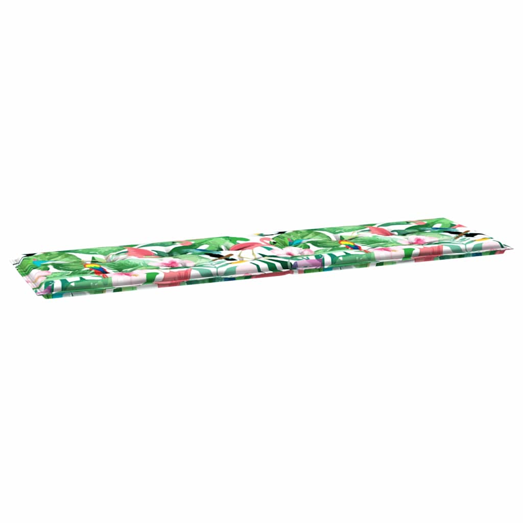 Bench Cushion Floral Multicolored 150 x 50 x 3 cm Oxford Fabric