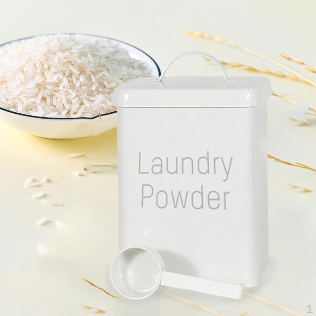 5L Storage Bucket Lid Multipurpose for Laundry Cereal Rice Flour Cat Food Dog Canister