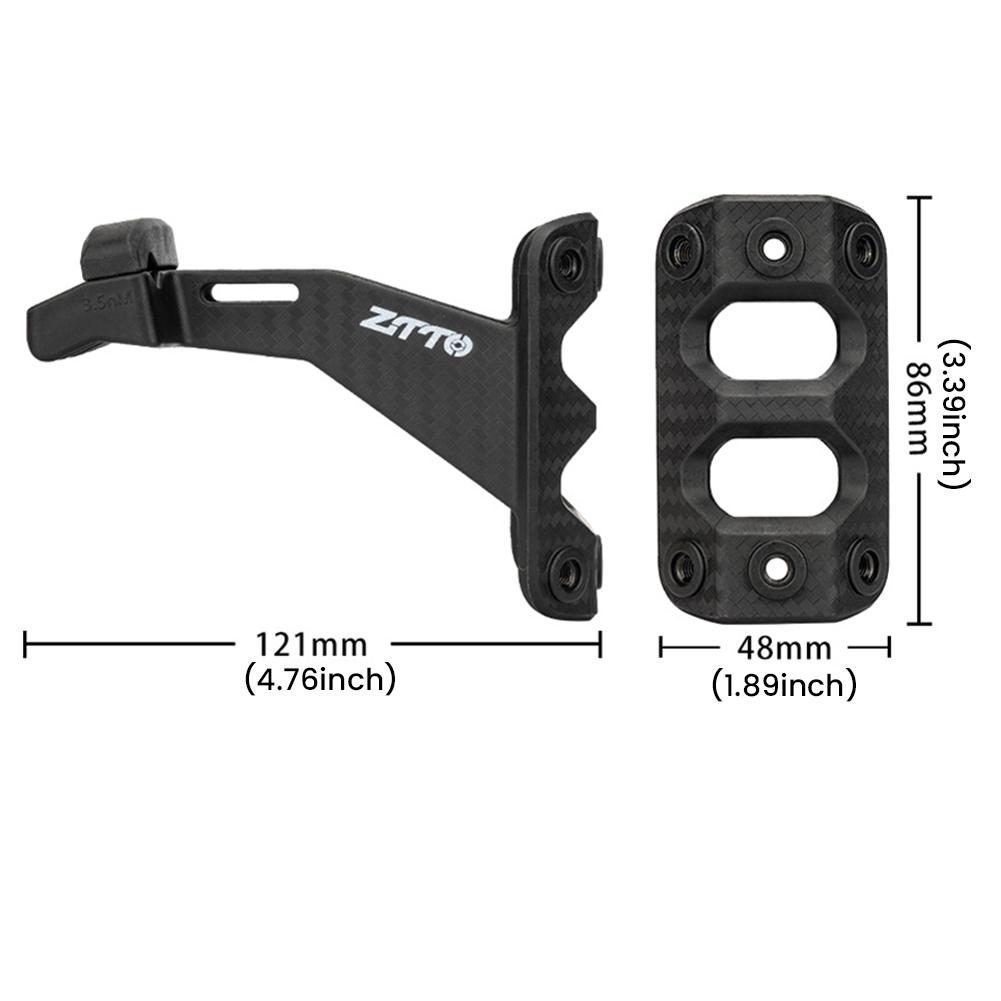 PC Bike Saddle Bottle Cage Extension Rack Bottle Mount Adapter Dual Bottle Cage Holder Extension for Water Bottle Holder Mount