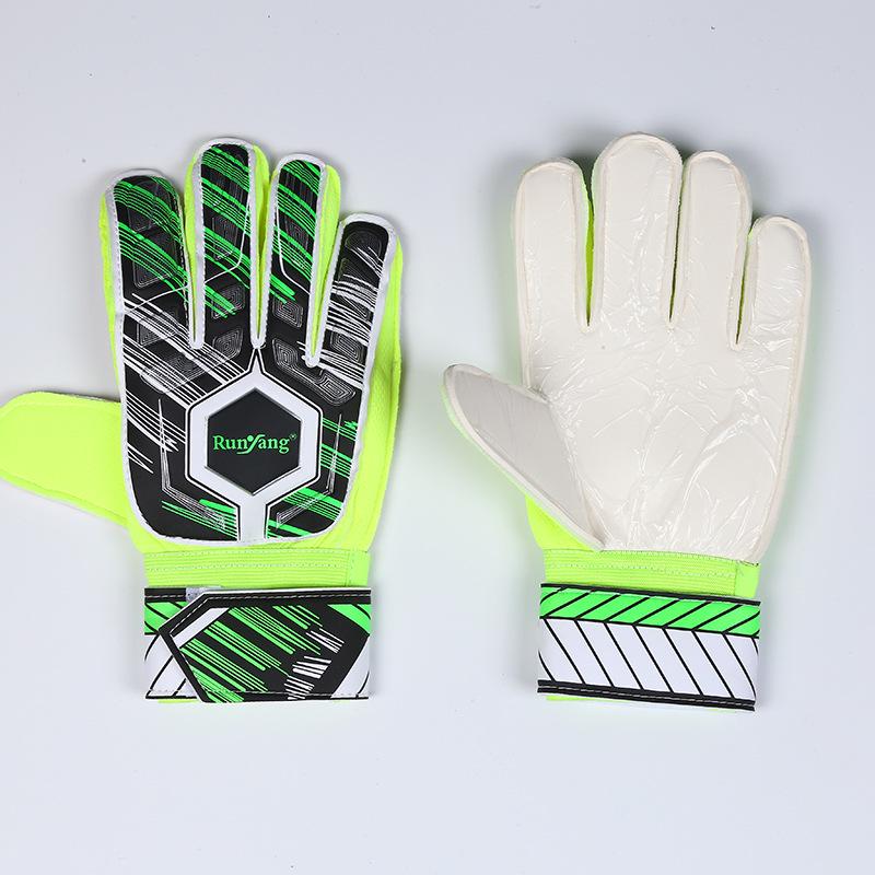 Kids' & Adults' Goalkeeper Gloves with Finger Protection - Anti-collision, Anti-slip, Wear-resistant Latex for Training & Matches.