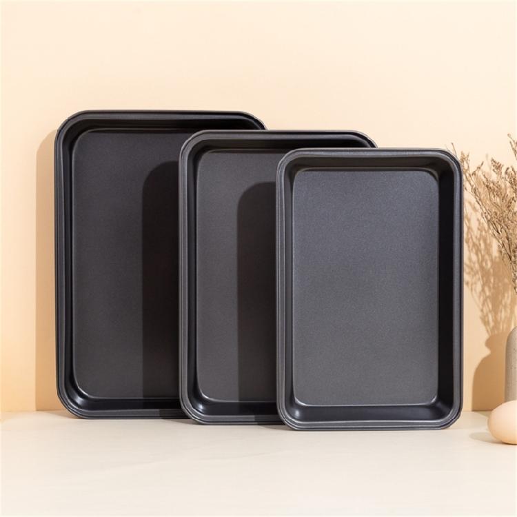 Deep Carbon Steel Cake Tray Nonstick Coating Robusts Build Baking Pan Cooking Sheet for Breads Pastries Casseroles