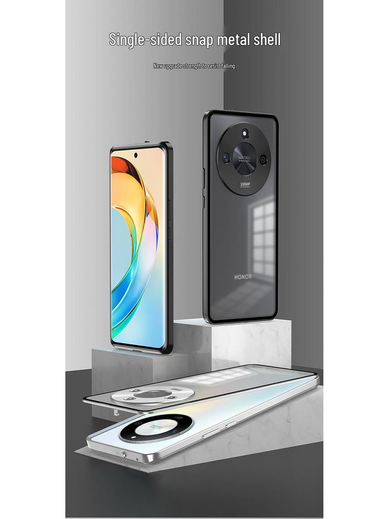 Honor X50gt Magic7Pro Anti-Fall Metal Frame Snap-On Phone Case
