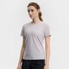FILA Fitness Classic Minimalist Basic Solid Color Breathable Short Sleeve T-Shirt Women tops Cloud-Gray A51W621104FGY