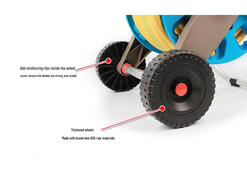 Eagle Brand Garden Hose Storage Reel Winder with Universal Pulley